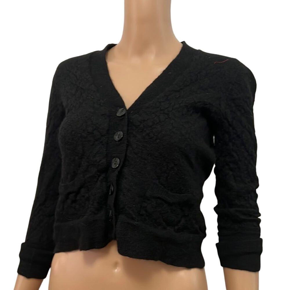 INCALPACA TPX 100% EXTRA BABY ALPACA CARDIGAN SWEATER‎ SIZE S